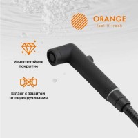 Гигиенический душ Orange Karl, M05-888b, со смесителем, черный матовый