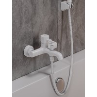 Душевая система Orange Karl M05-934w с фиксированным изливом, белый матовый