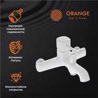 Душевая система Orange Karl M05-934w с фиксированным изливом, белый матовый