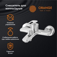 Смеситель Orange Line M06-100cr для ванны и душа, хром