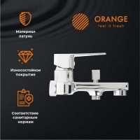 Смеситель Orange Plito для ванны и душа, хром, M16-100cr