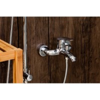 Душевая система Orange Alfi M18-933cr с фиксированным изливом, хром