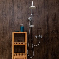 Душевая система Orange Alfi M18-933cr с фиксированным изливом, хром