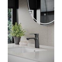 Смеситель Orange Aristo для раковины, черный матовый, M19-021b