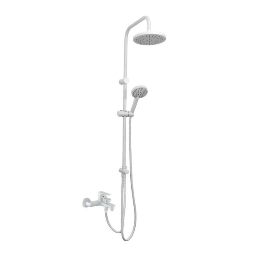 Душевая система Orange Aristo M19-932w с фиксированным изливом, белый матовый