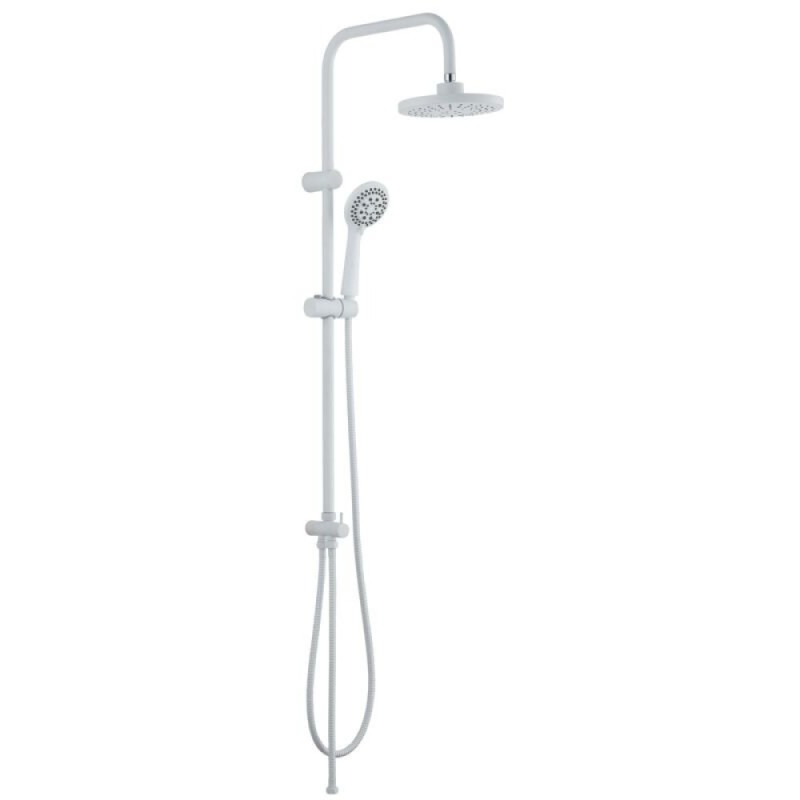 Душевая система Orange Aristo M19-933w с фиксированным изливом, белый матовый