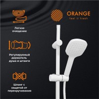 Душевая система Orange Aristo M19-944w с фиксированным изливом, белый матовый