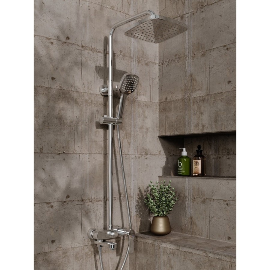 Душевая система Orange Otto M22-811cr с поворотным изливом, хром