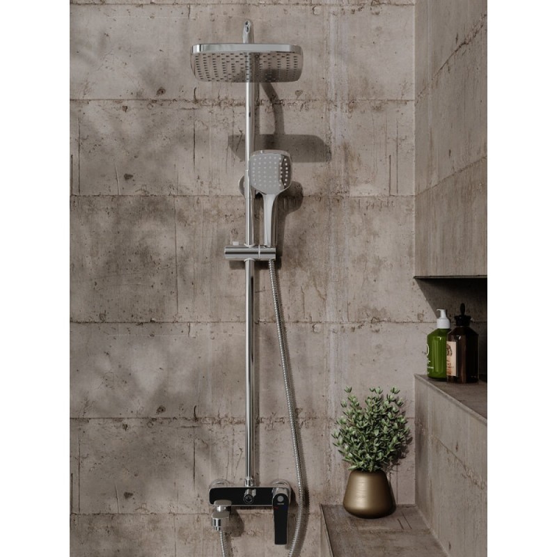 Душевая система Orange Otto M22-811cr с поворотным изливом, хром