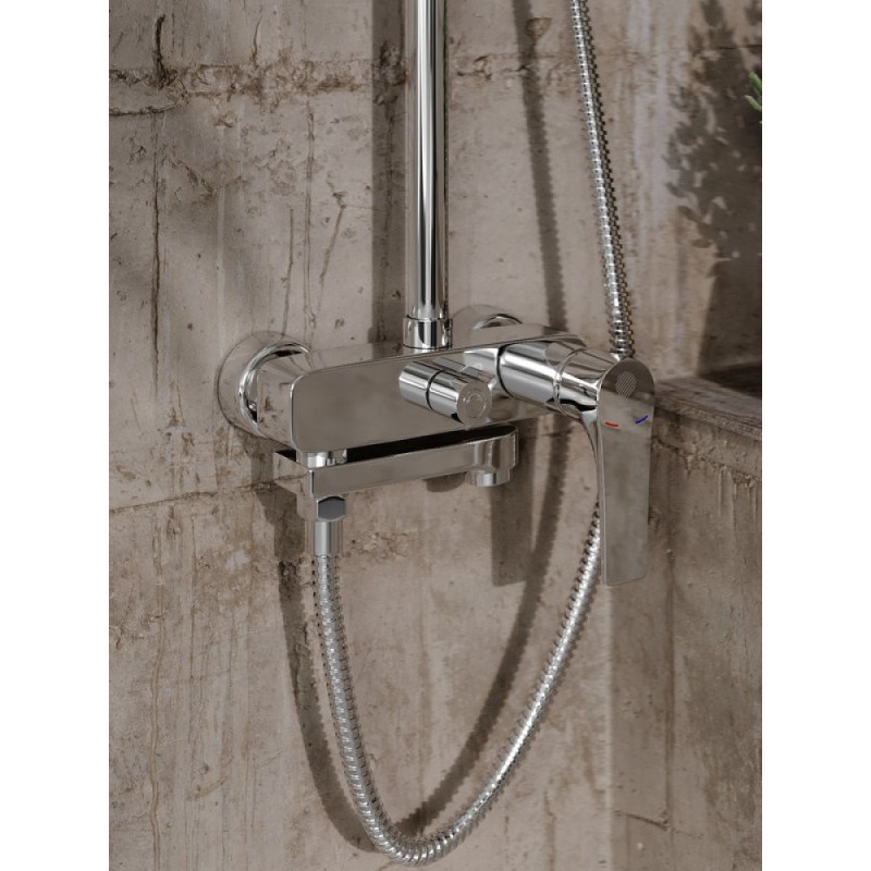 Душевая система Orange Otto M22-811cr с поворотным изливом, хром