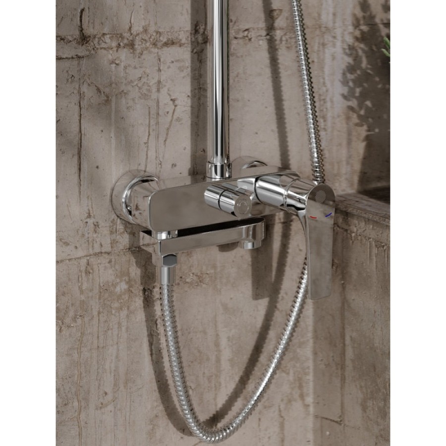 Душевая система Orange Otto M22-811cr с поворотным изливом, хром