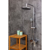 Душевая система Orange Otto M22-911cr с поворотным изливом, хром