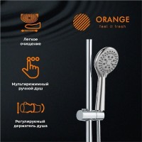 Душевая система Orange Otto M22-933cr, с изливом, цвет хром