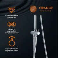 Душевая система Orange Otto M22-933cr, с изливом, цвет хром