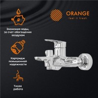 Смеситель Orange Modi M25-100cr для ванны и душа, хром