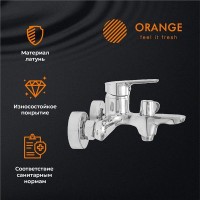 Смеситель Orange Modi M25-100cr для ванны и душа, хром