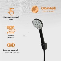 Смеситель Orange Loop M26-100B для ванны и душа, черный матовый
