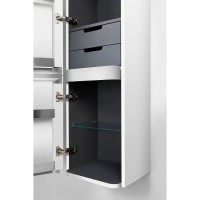 Шкаф Am.Pm Sensation M30CHL0406WG, 40 см, подвесной, левый, белый глянцевый
