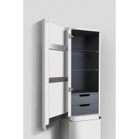 Шкаф Am.Pm Sensation M30CHL0406WG, 40 см, подвесной, левый, белый глянцевый