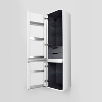 Шкаф Am.Pm Sensation M30CHL0406WG, 40 см, подвесной, левый, белый глянцевый