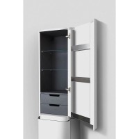Пенал Am.Pm Sensation M30CHR0406WG, подвесной, правый, белый глянцевый