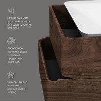 Тумба под раковину Am.Pm Sensation 80 см, подвесная, цвет орех, M30FHX0802NF