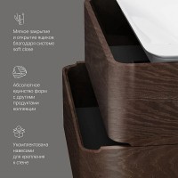Тумба под раковину Am.Pm Sensation 80 см, подвесная, цвет табачный дуб, M30FHX0802TF
