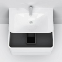 Тумба под раковину Am.Pm Sensation 80 см, подвесная, цвет белый глянец, M30FHX0802WG