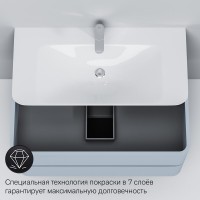 Тумба под раковину Am.Pm Sensation 100 см, подвесная, светло-голубая, M30FHX1002BG