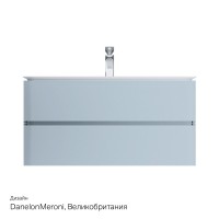 Тумба под раковину Am.Pm Sensation 100 см, подвесная, светло-голубая, M30FHX1002BG