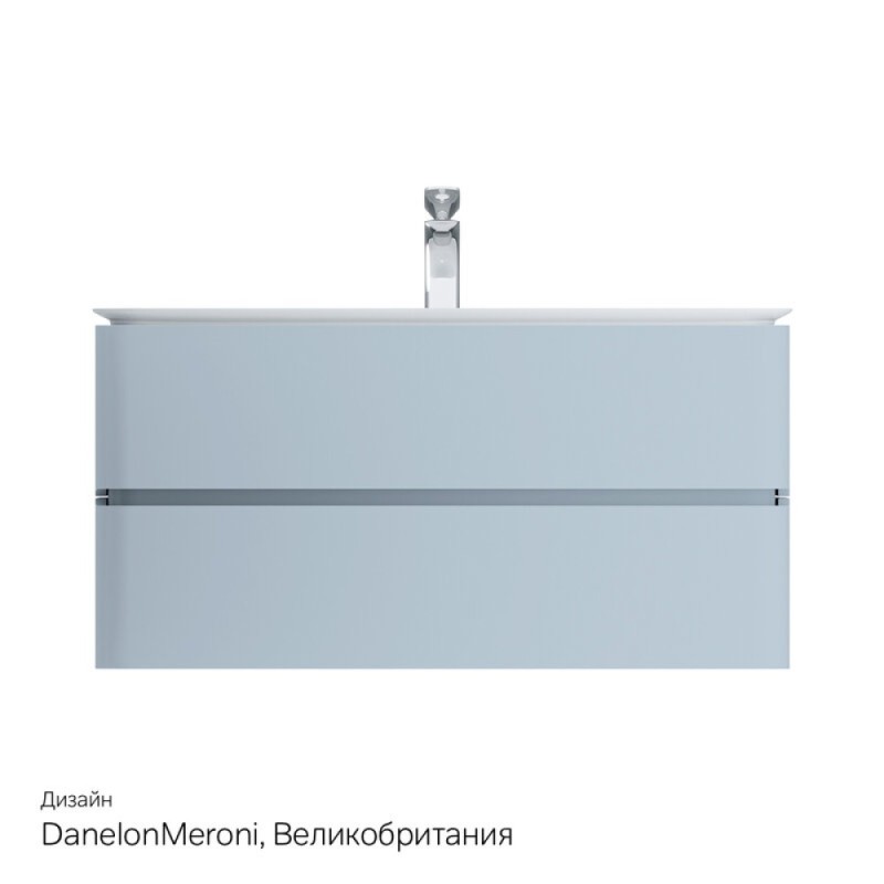 Тумба под раковину Am.Pm Sensation 100 см, подвесная, светло-голубая, M30FHX1002BG