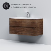 Тумба под раковину Am.Pm Sensation 100 см, подвесная, орех, M30FHX1002NF