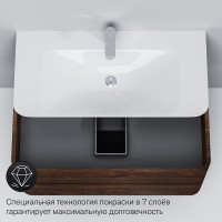 Тумба под раковину Am.Pm Sensation 100 см, подвесная, орех, M30FHX1002NF