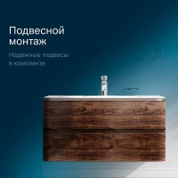 Тумба под раковину Am.Pm Sensation 100 см, подвесная, орех, M30FHX1002NF