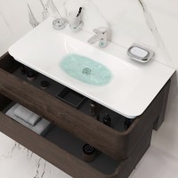 Тумба под раковину Am.Pm Sensation 100 см, подвесная, табачный дуб, M30FHX1002TF