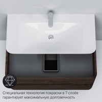 Тумба под раковину Am.Pm Sensation 100 см, подвесная, табачный дуб, M30FHX1002TF