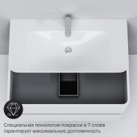 Тумба под раковину Am.Pm Sensation 100 см, подвесная, белый глянец, M30FHX1002WG