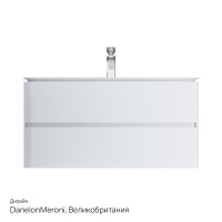Тумба под раковину Am.Pm Sensation 100 см, подвесная, белый глянец, M30FHX1002WG
