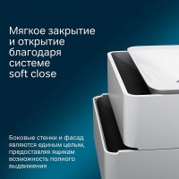 Тумба под раковину Am.Pm Sensation 100 см, подвесная, белый глянец, M30FHX1002WG