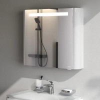 Зеркальный шкаф Am.Pm Sensation M30MCL0801WG, цвет - белый глянец, с подсветкой, левый, 80 см