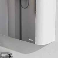 Зеркальный шкаф Am.Pm Sensation M30MCR0801WG, цвет - белый глянец, с подсветкой, правый, 80 см