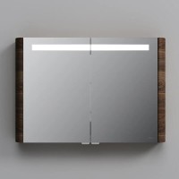 Зеркальный шкаф Am.Pm Sensation M30MCX1001NF, цвет - орех, с подсветкой, 100 см