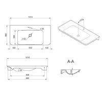 Раковина Am.Pm Sensation M30WPC1001WG, 100 x 48,5 см