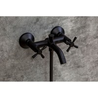Смеситель Orange Mia для ванны и душа, черный матовый, M34-100B