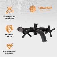 Душевая система Orange Mia с фиксированным изливом, черный матовый, M34-933b
