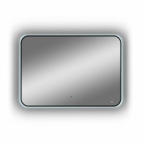BOND M35ZE-10080 Зеркало прямоугольное Лофт 100х80см с подсветкой и черным обрамлением