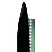 BOND M35ZE-8080 Зеркало квадратное Лофт 80х80см с подсветкой и черным обрамлением