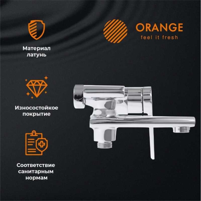 Смеситель Orange Splito для ванны и душа, хром, M36-100cr