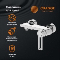 Смеситель Orange Splito M36-200cr для душа, хром
