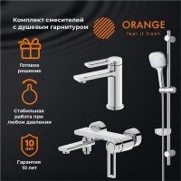Комплект смесителей Orange Splito M36-311cr, хром глянцевый